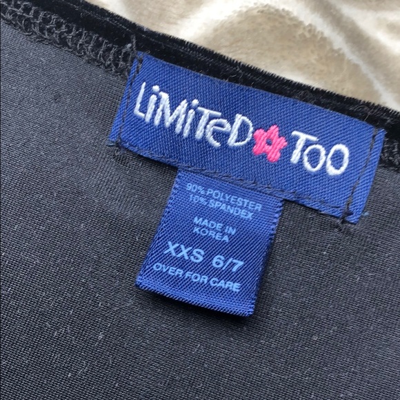 Black stretch velour girls cardigan size 6/7 - Picture 2 of 3